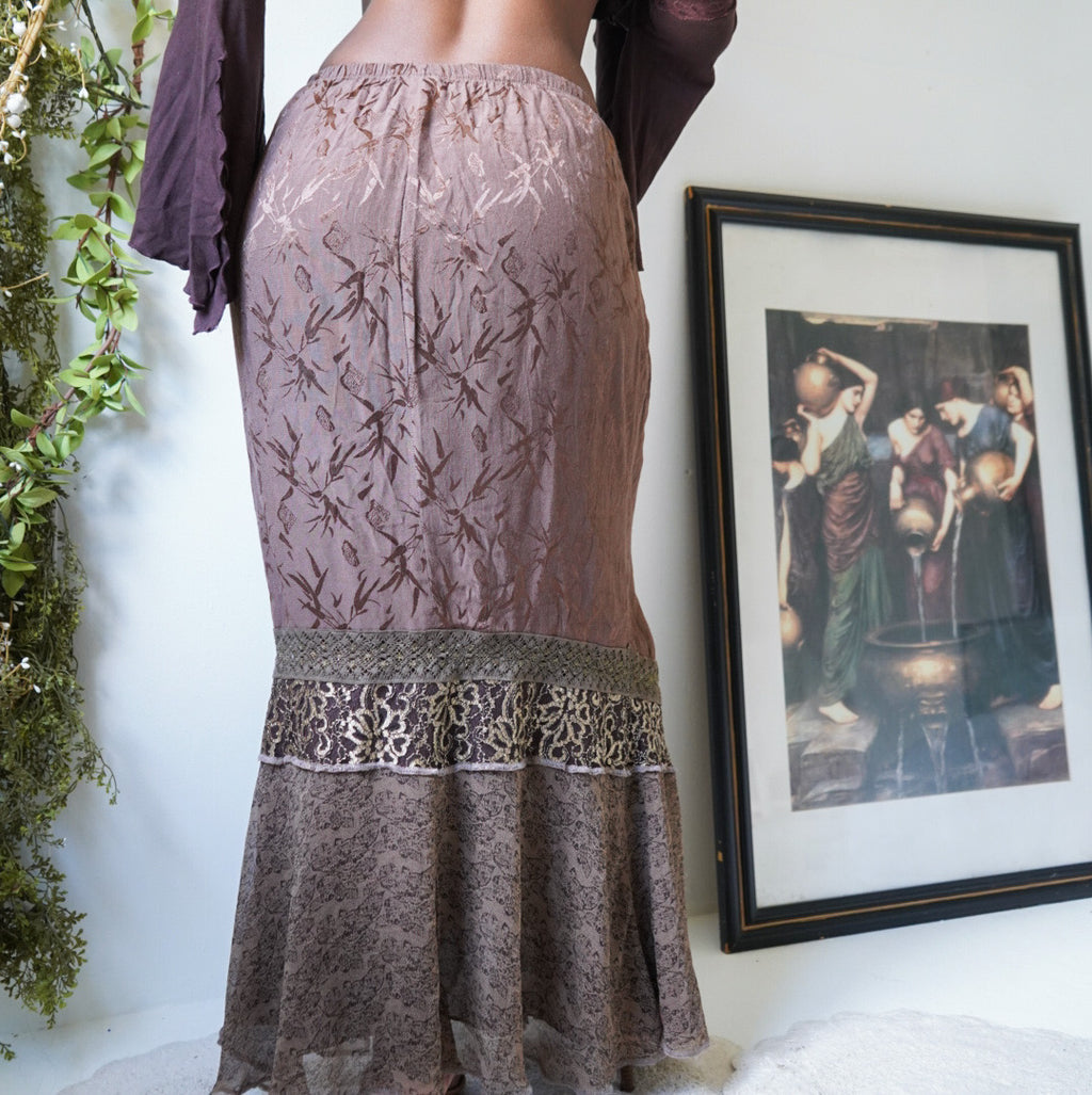 Y2K Boho Fairy Maxi Skirt