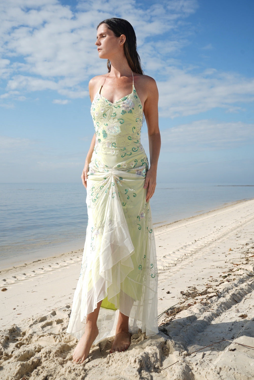 Y2k Beaded Layered Fairy Gown