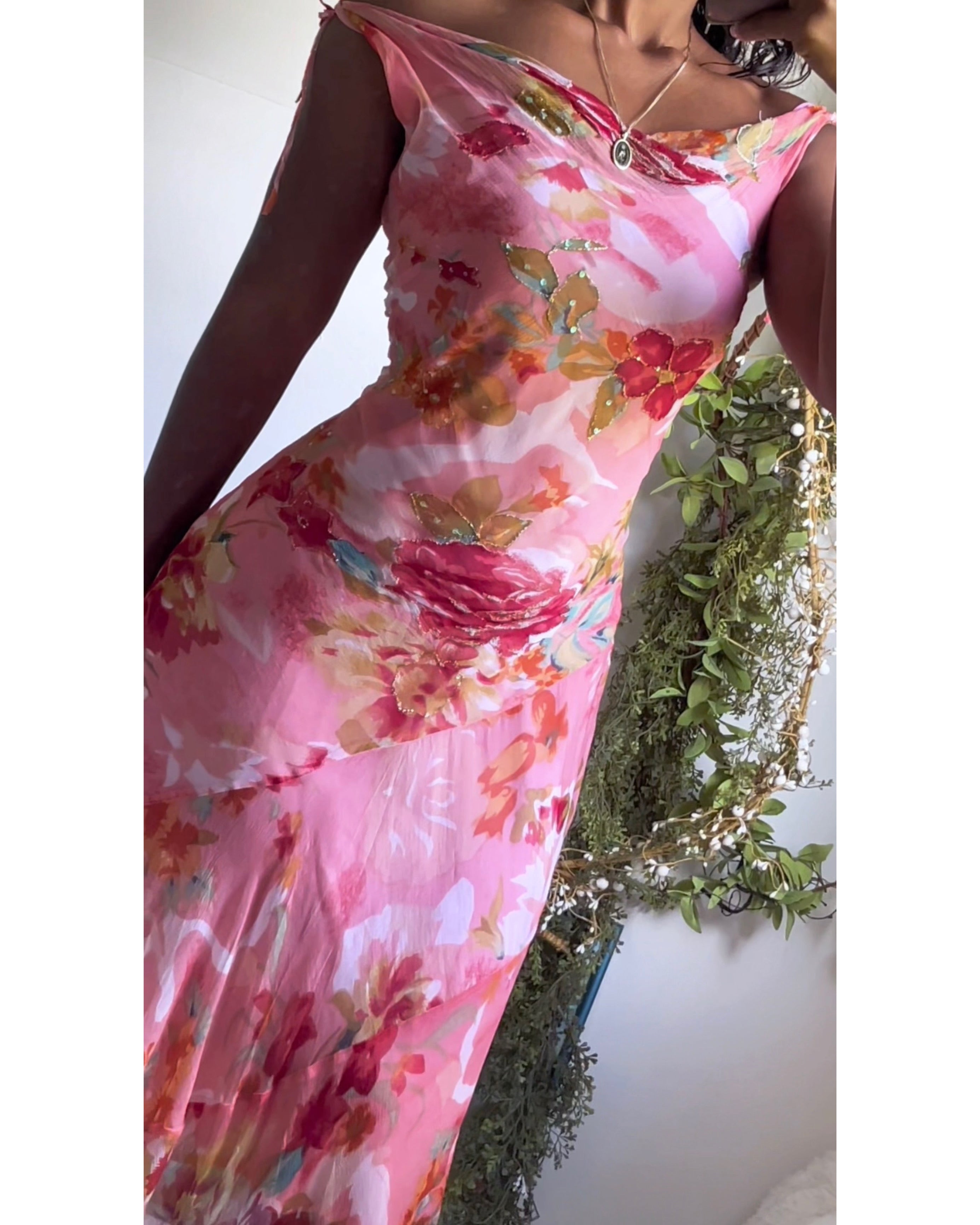 Y2K Rose Derhy Fairy Dress