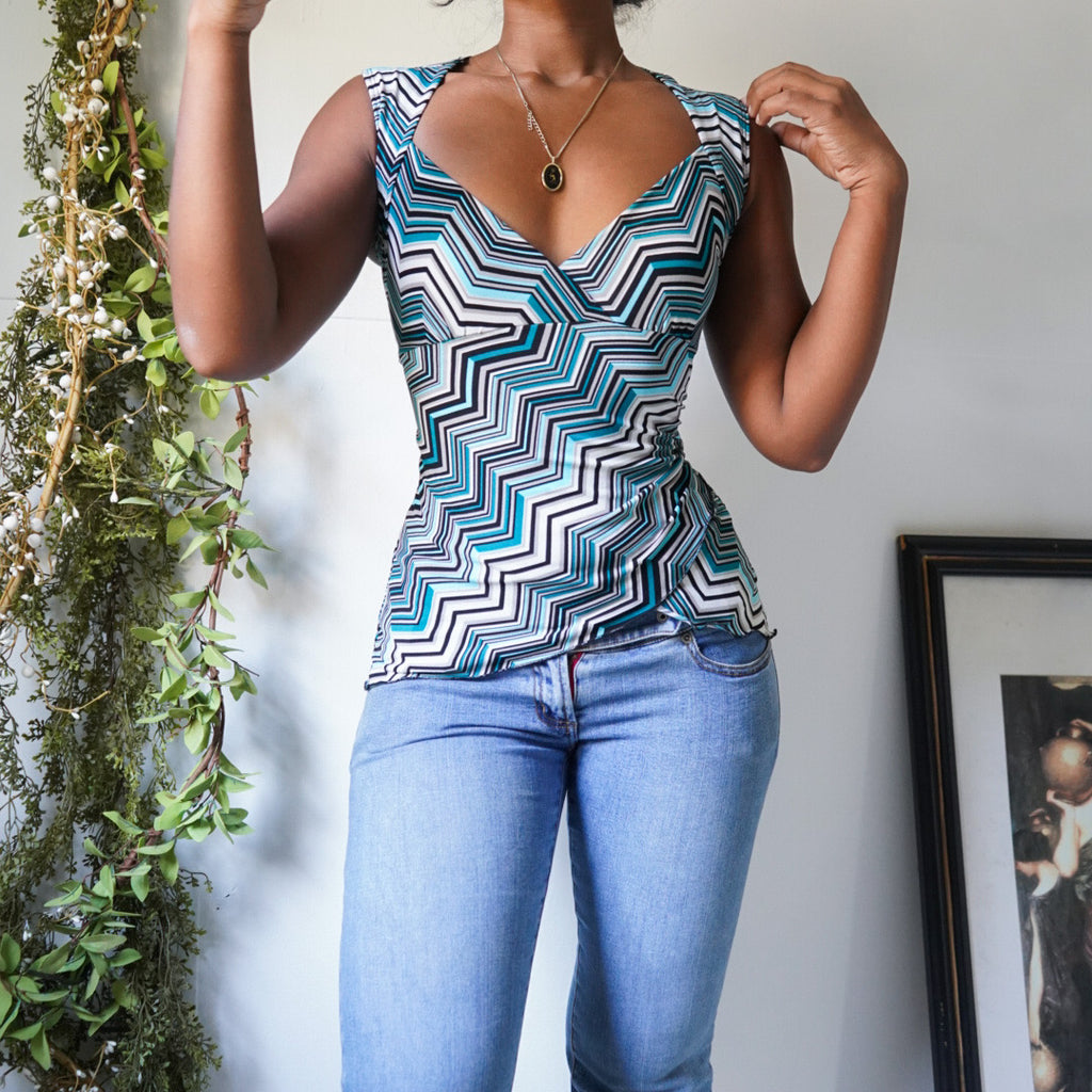 Chevron Staple Top