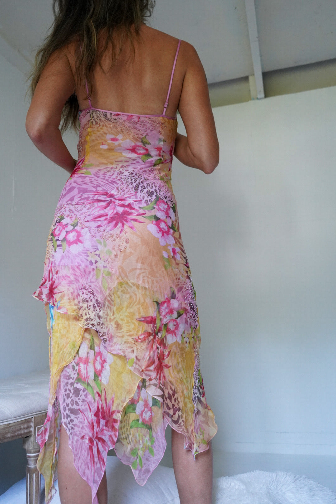 Rare Animal Print Silk Fairy Dress