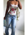 Y2K Mesh Cropped Cami