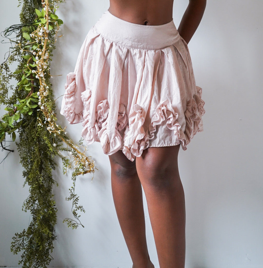 Light Blush Y2K Mini Skirt