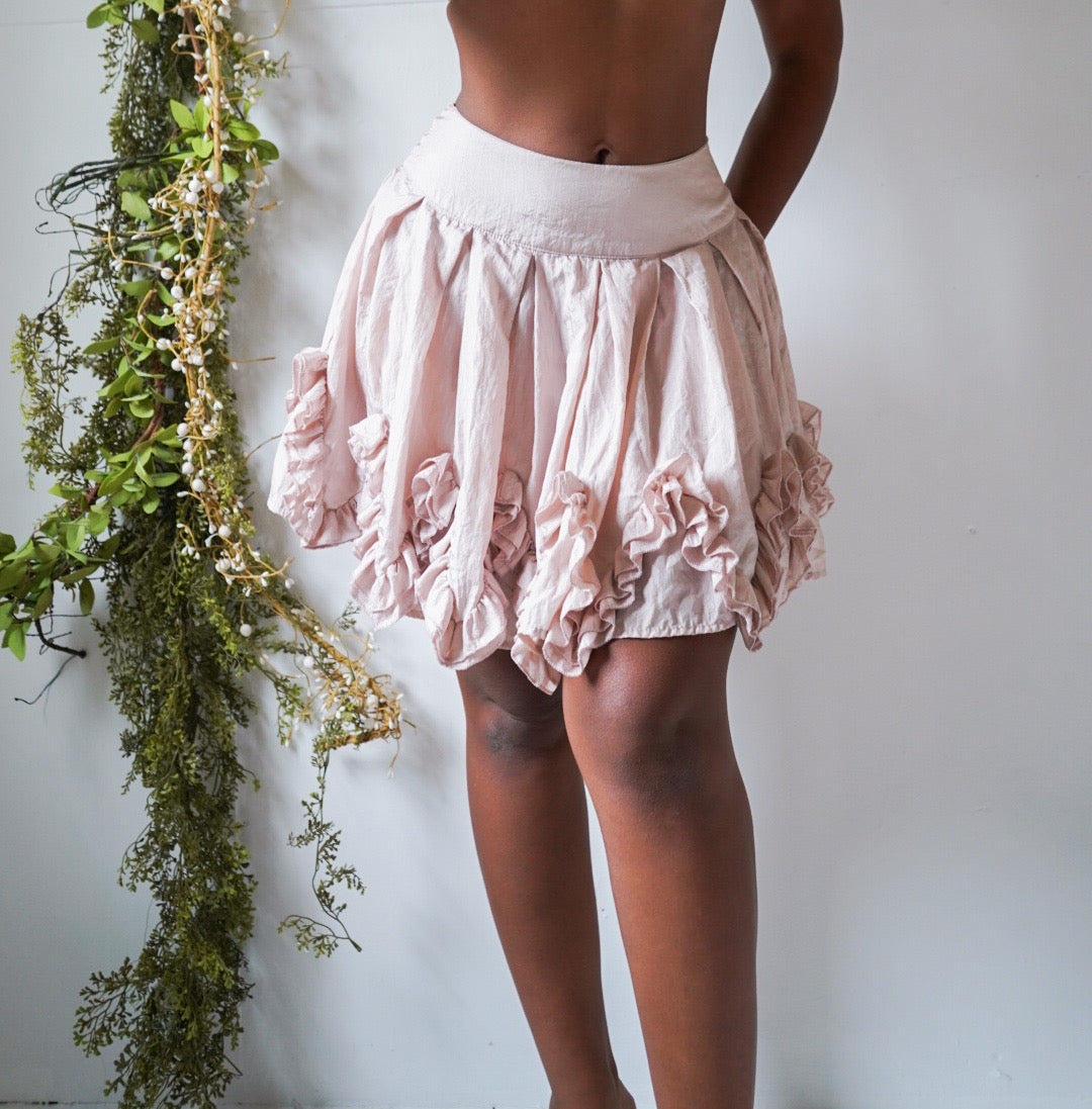 Light Blush Y2K Mini Skirt