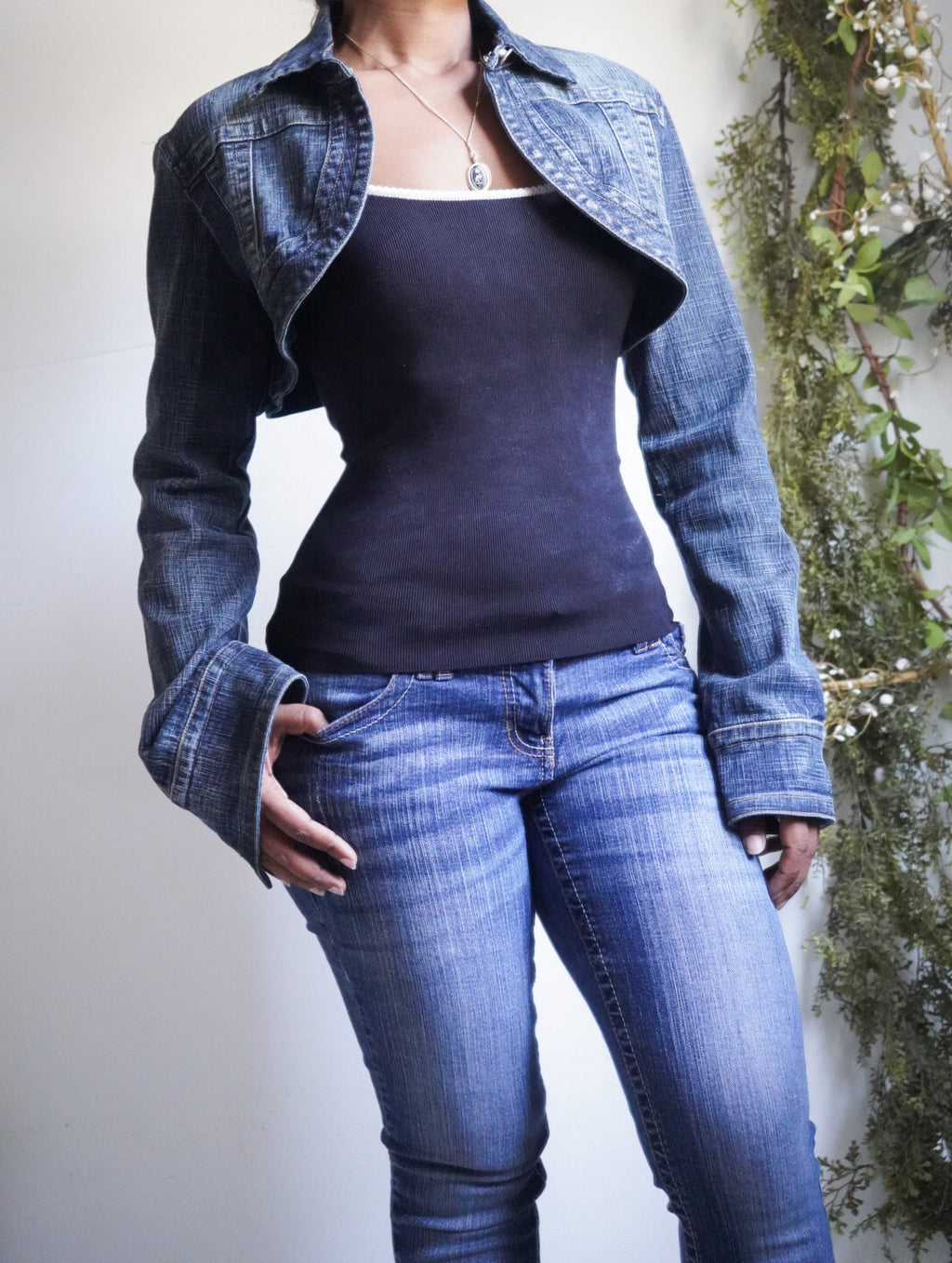 Y2K Denim Shrug