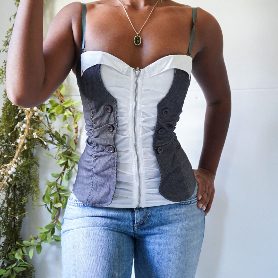 Y2K Office Core Bustier