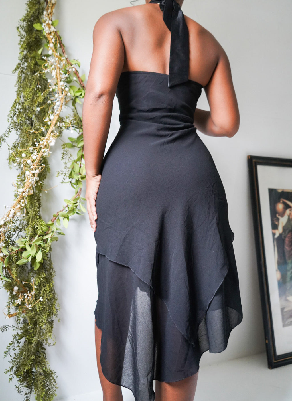 Black Halter Staple Dress