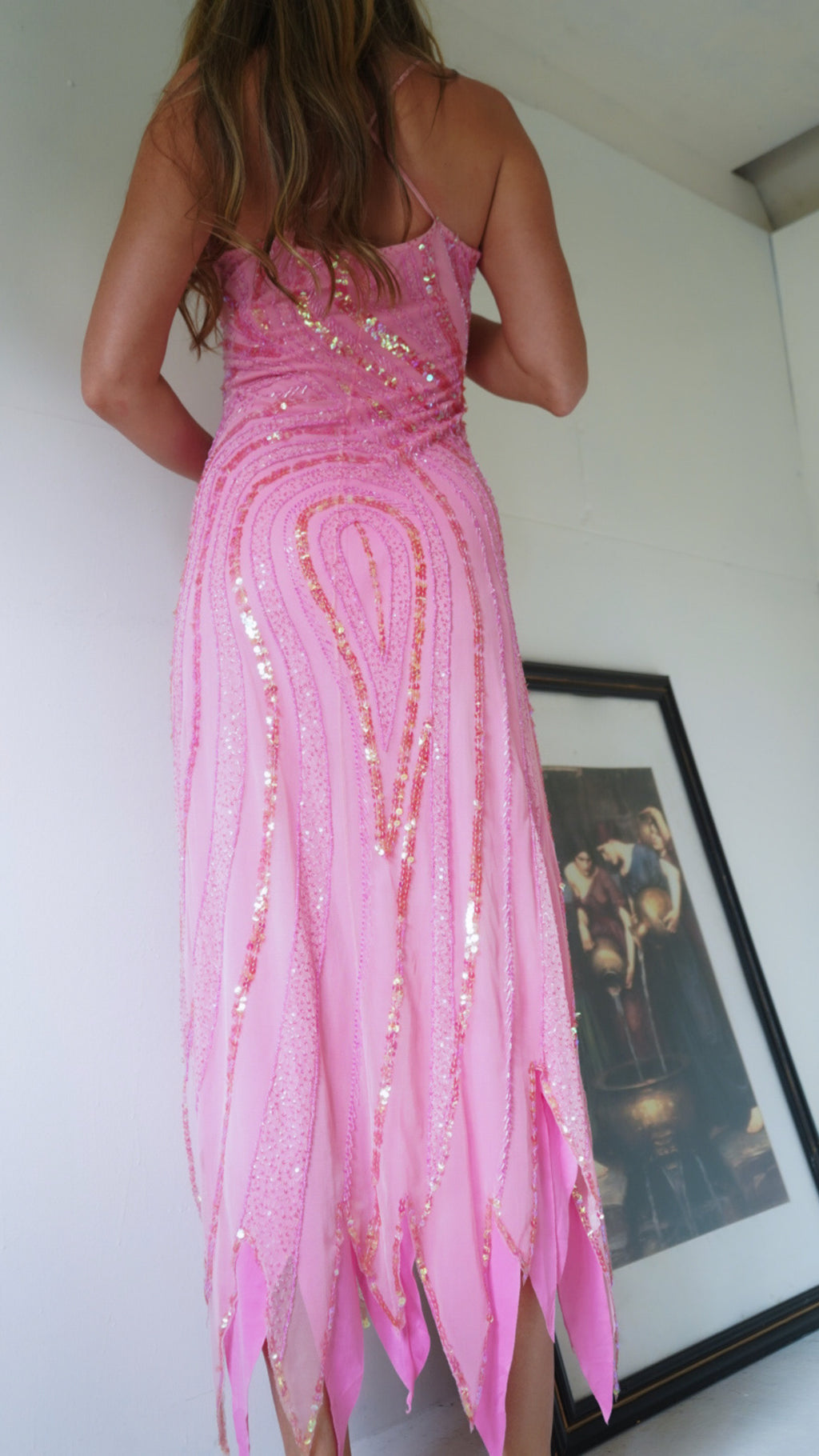 Rare Pink Sequin Fairy Dress