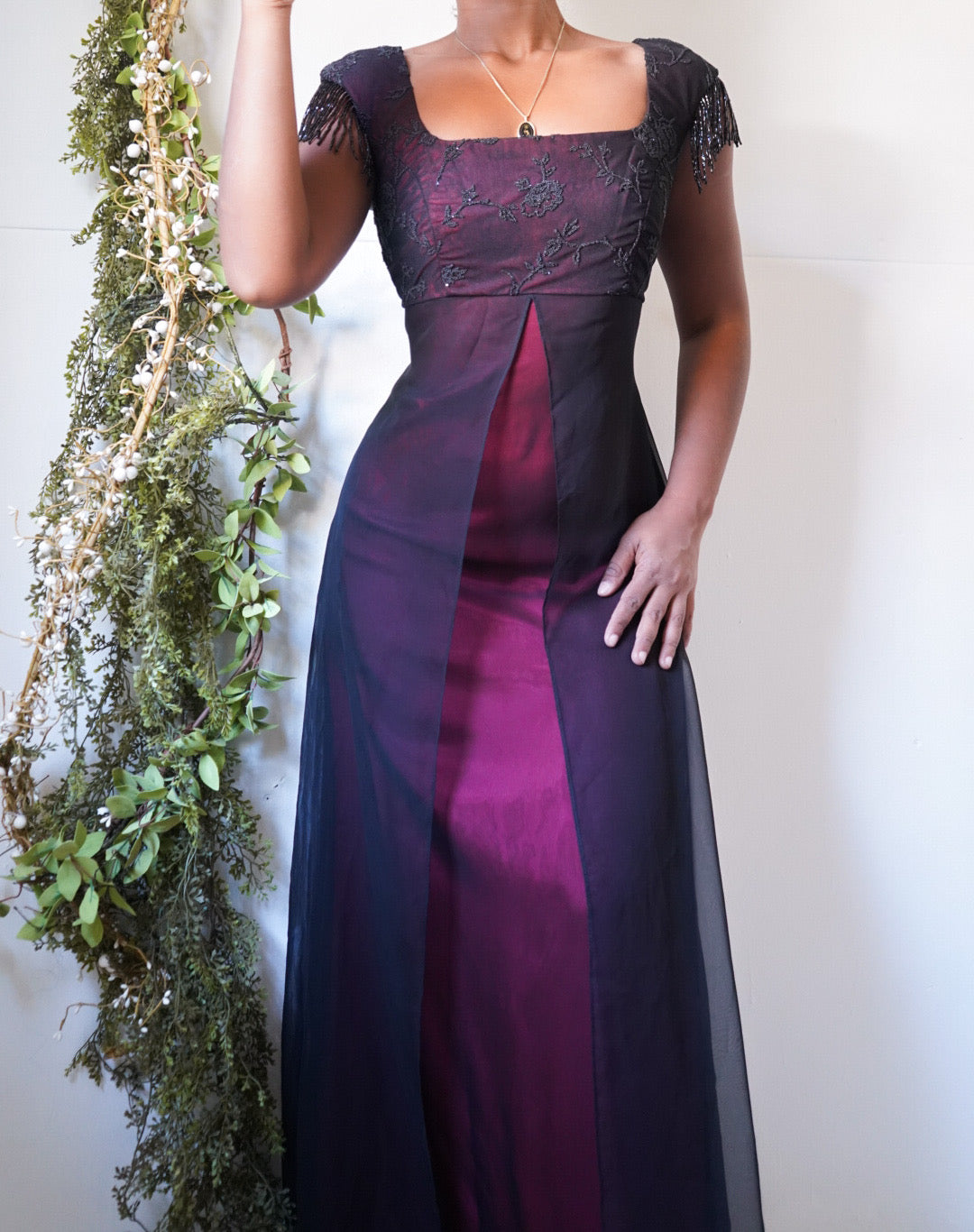 Vintage Titanic Inspired Split Front Gown