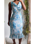 Y2K Floral Cowl Neck Sundress