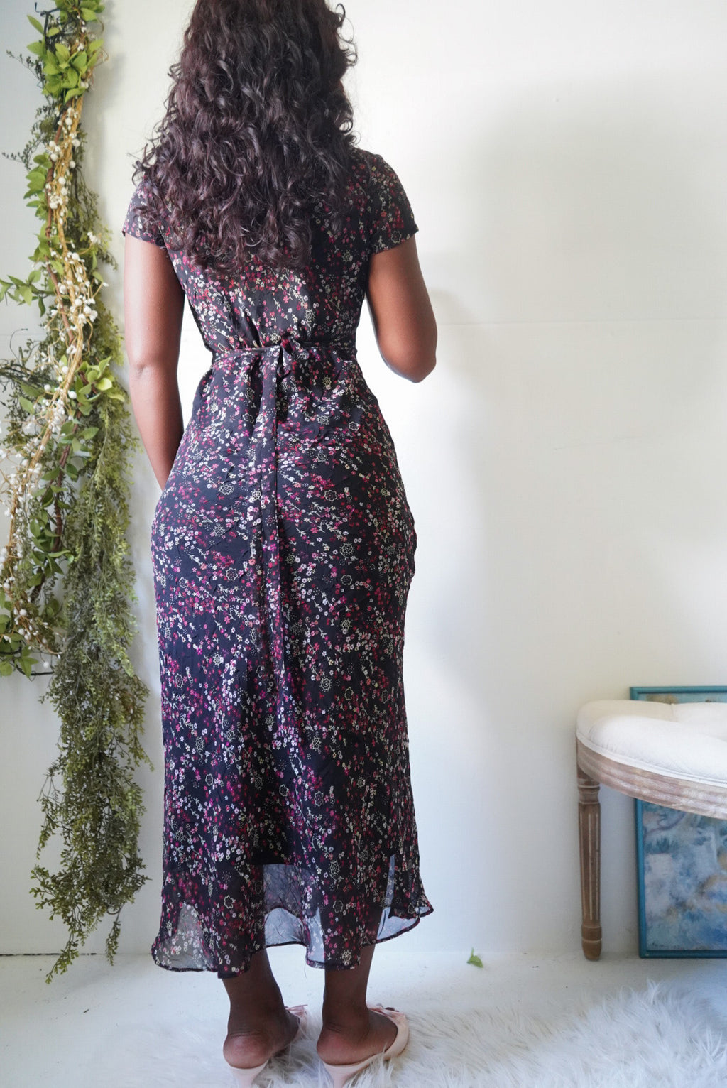 Y2K Tiny Floral Staple Maxi Dress