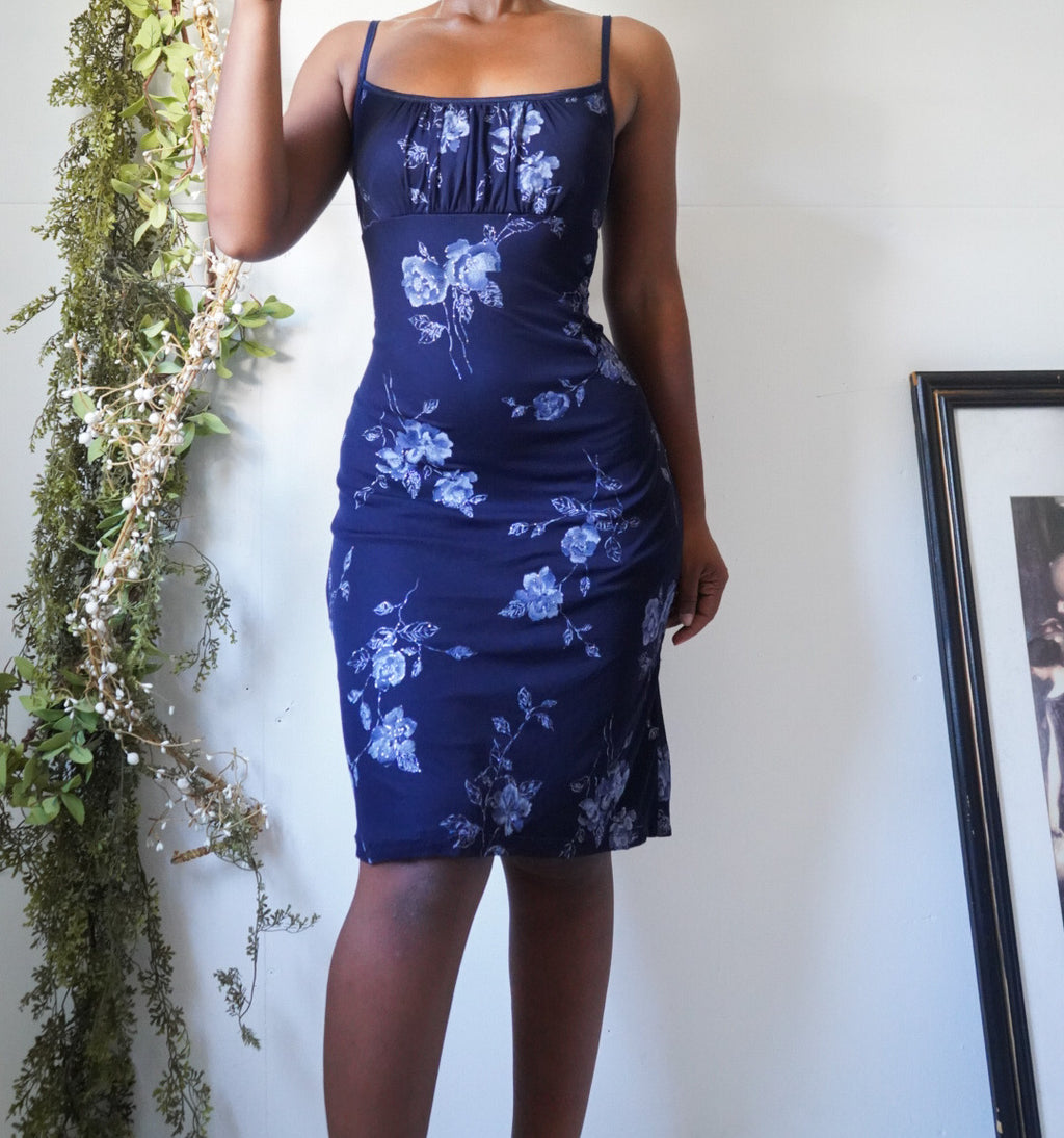 Y2K Milkmaid Floral Mini Dress