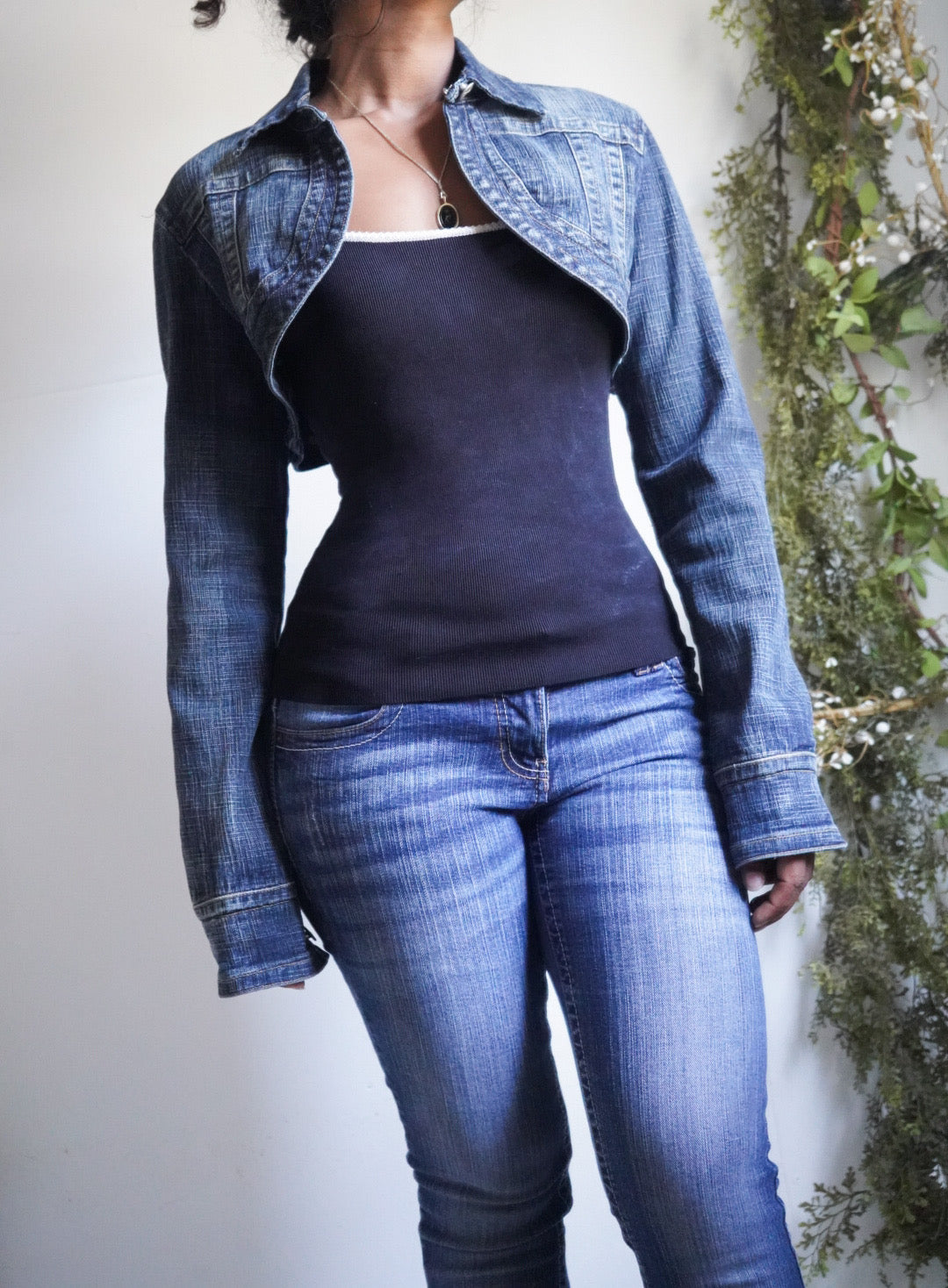 Y2K Denim Shrug