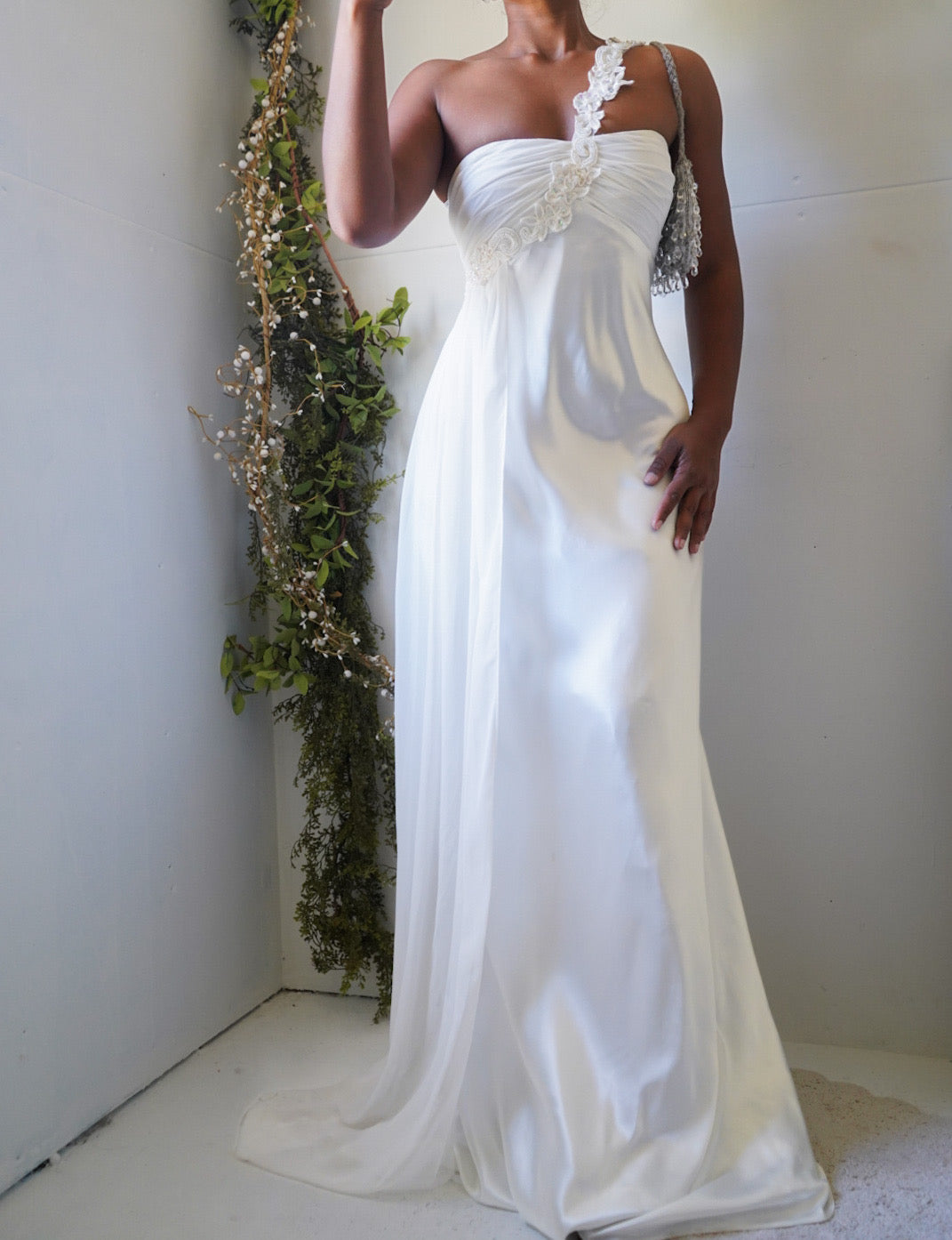 Vintage Y2K Satin Fairy Wedding Dress