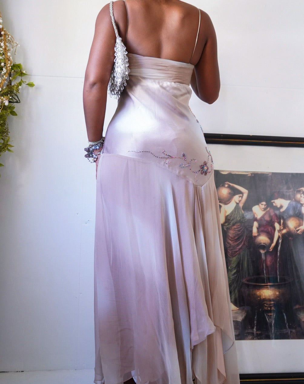 Rare Silk Beaded Fairy Dress