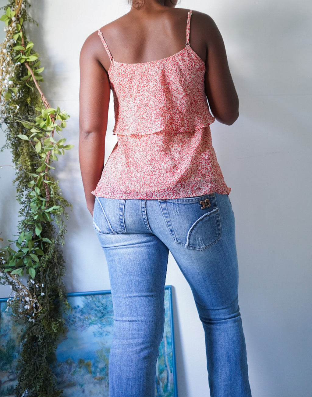 Y2K Tint Floral Flowy Summer Cami