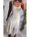 Y2K Cream Beaded Fairy Dress