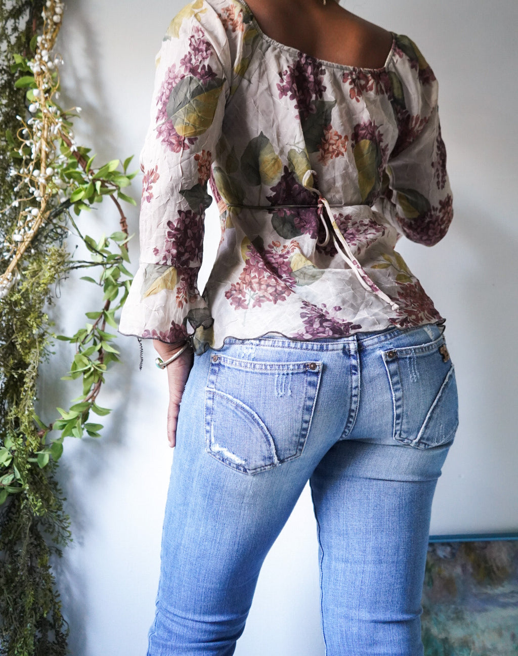 Rare Romanric Floral Babydoll Top