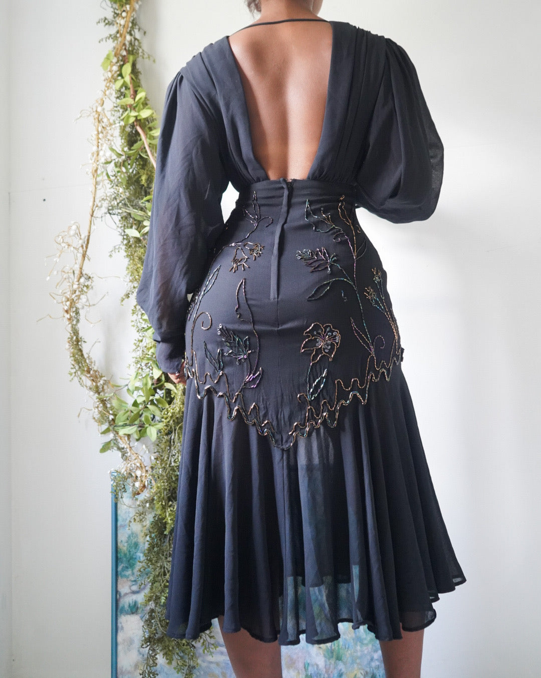 Vintage 80’s Casadei Beaded Dress