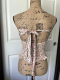 vintage floral corset style top ￼