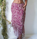 Vintage Y2K Wine and Tan Paisley Skirt