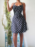 Y2K Halter Polka Dot Dress