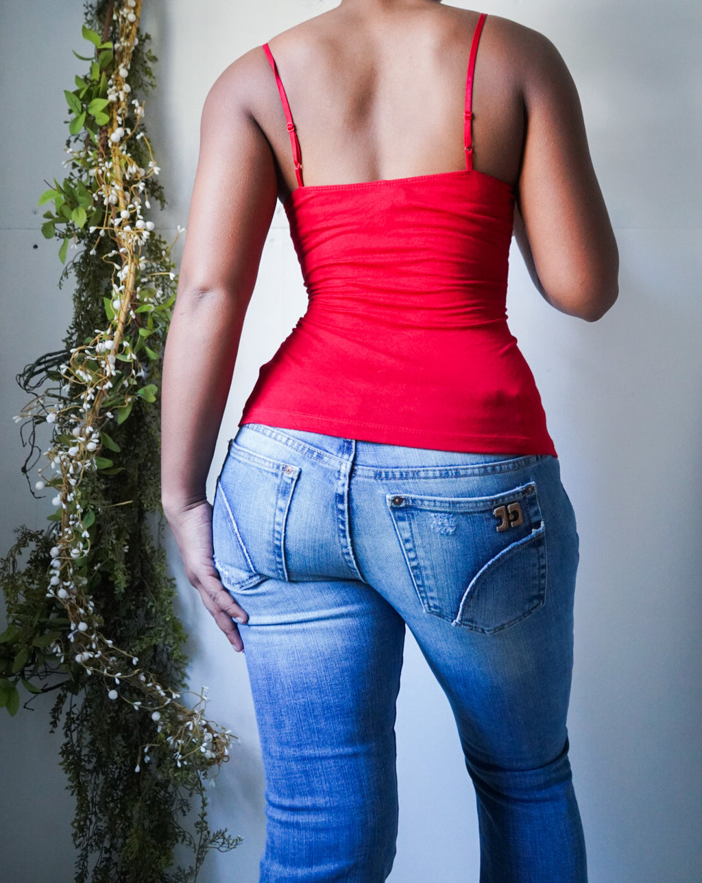 Vintage Y2K Red Lace Bustier Style Cami