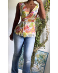 Y2K Paisley Summer Top