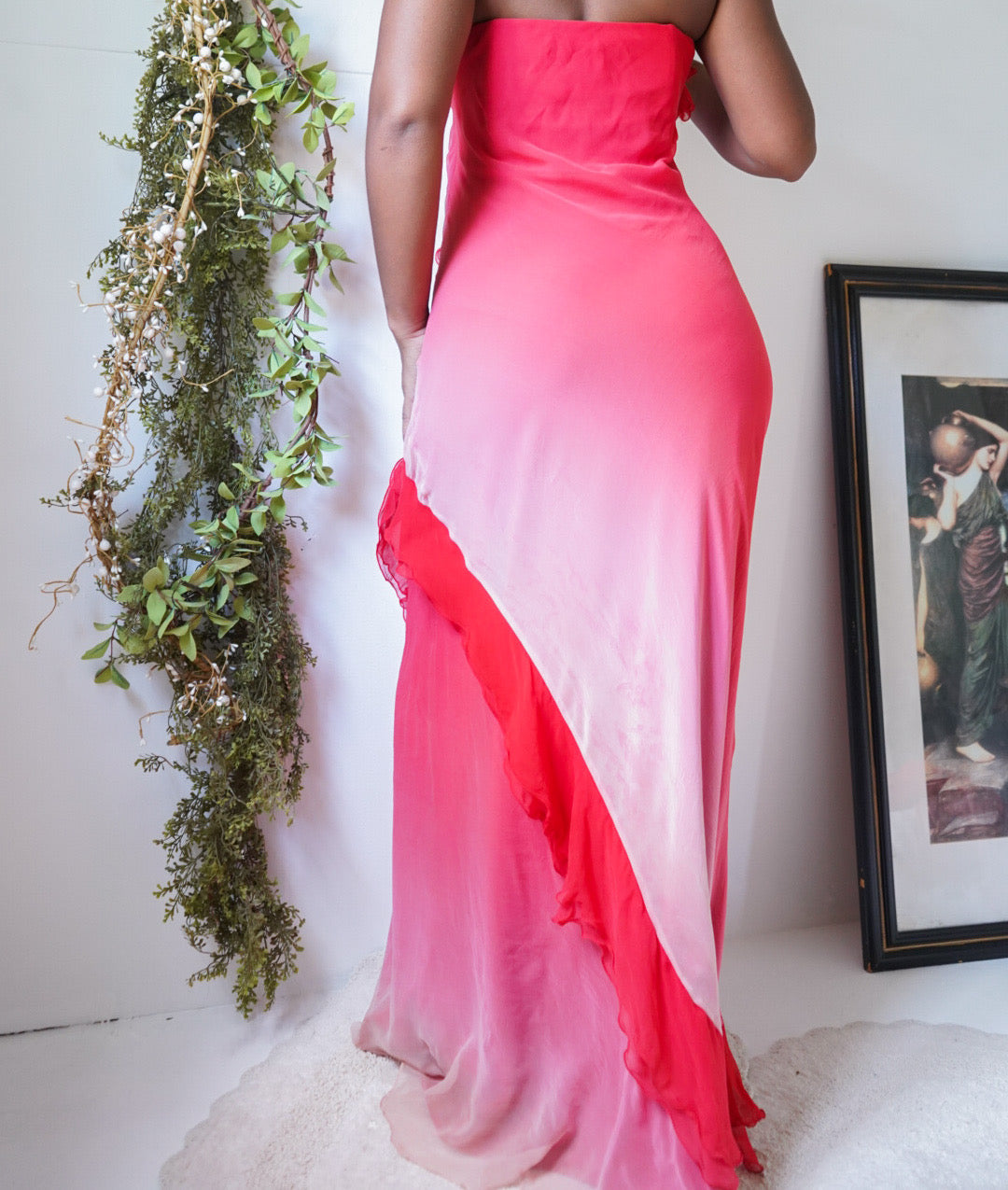 Ombré Silk Fairy Gown with Sash