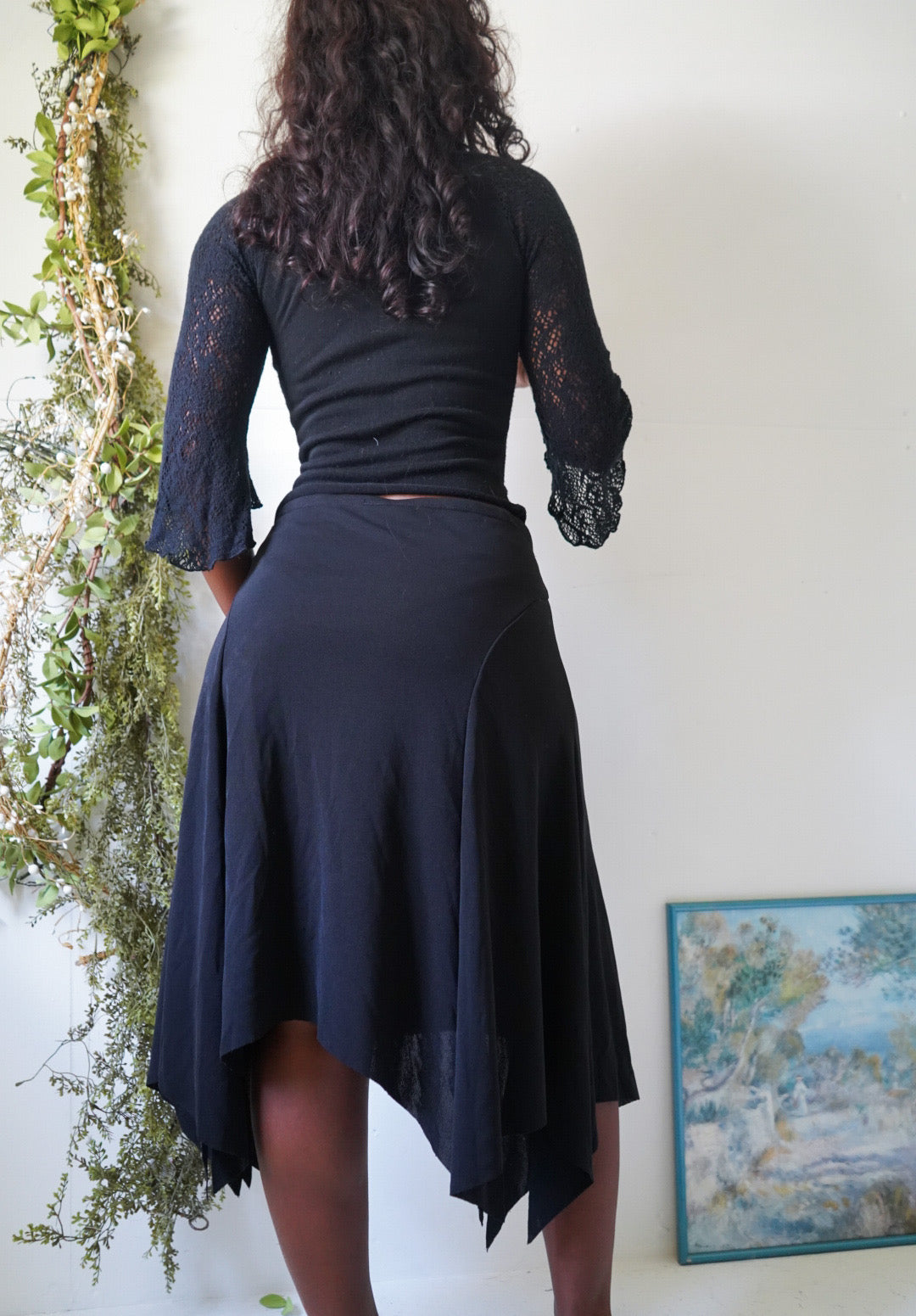 Y2K Elevated Basic Black Skirt