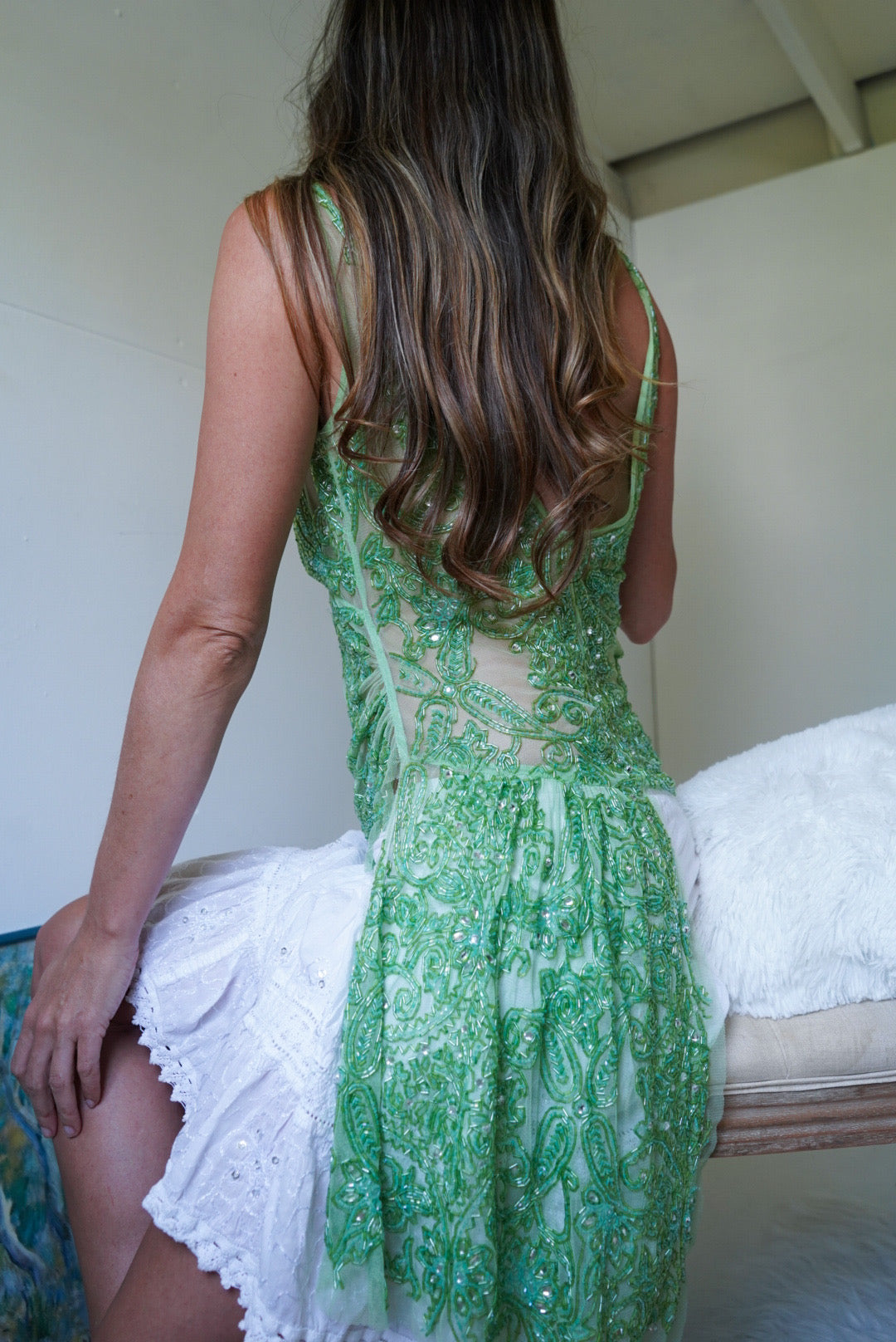Fully Beaded Y2K Fairy Top
