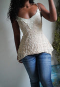 Cream Lace Fairy Babydoll Top