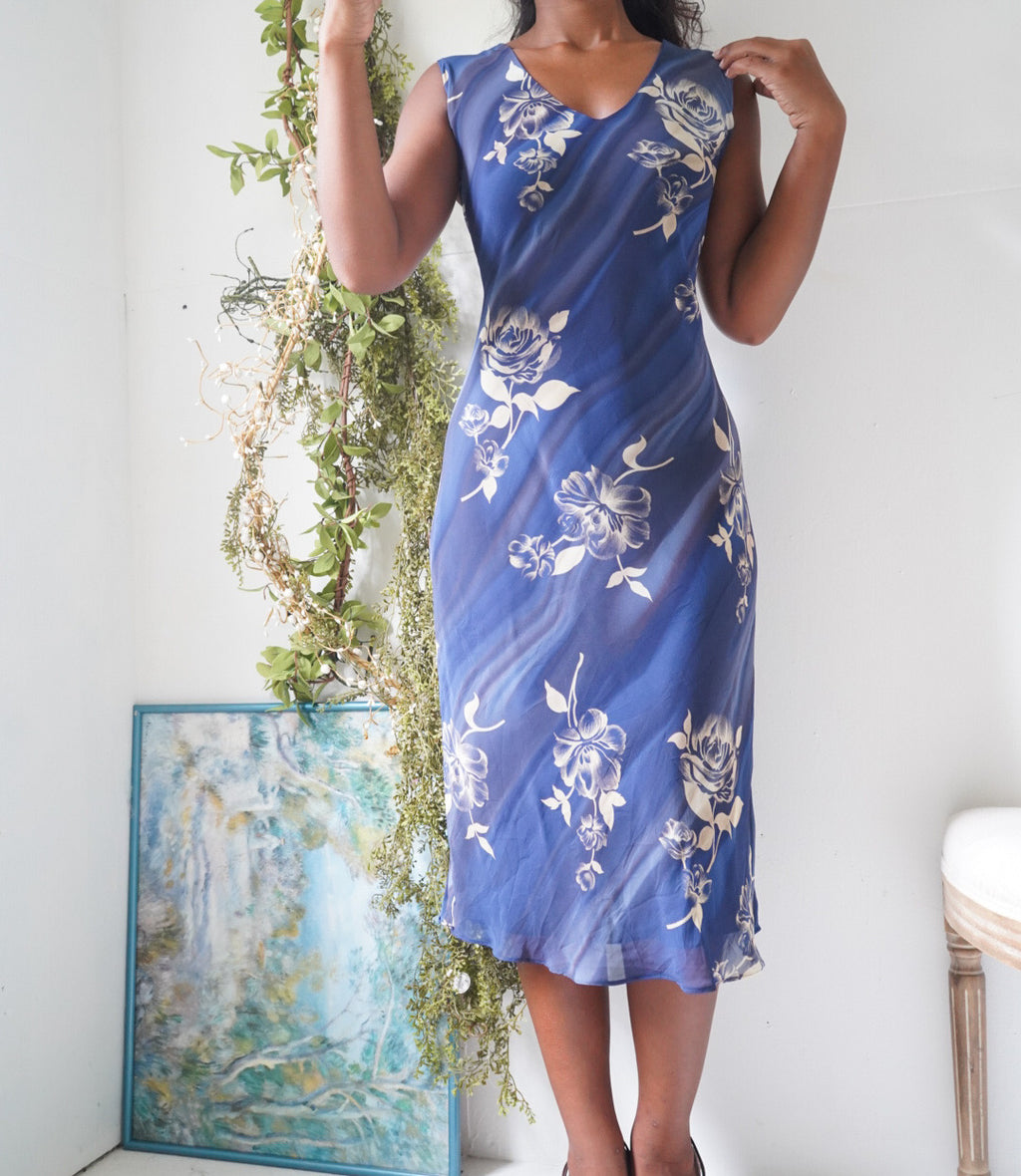 Y2K Navy Blue Staple Summer Dress