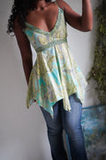 Rare Y2K Paisley Fairy Babydoll Top