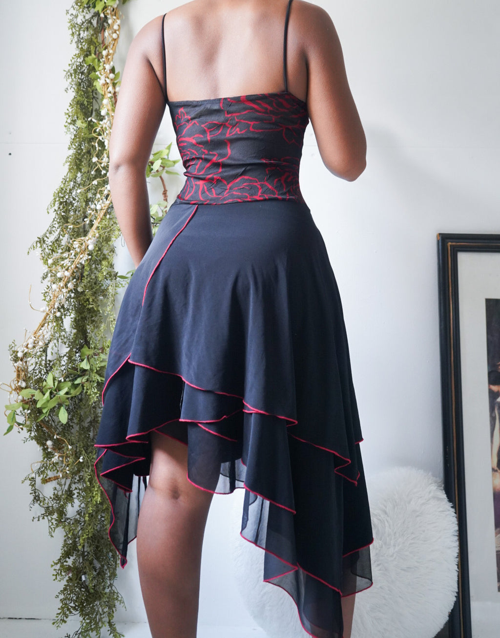 Vintage Lace Up Detail Fairy Dress