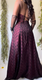 Vintage 90’s Fuchsia Layered Gown (M)