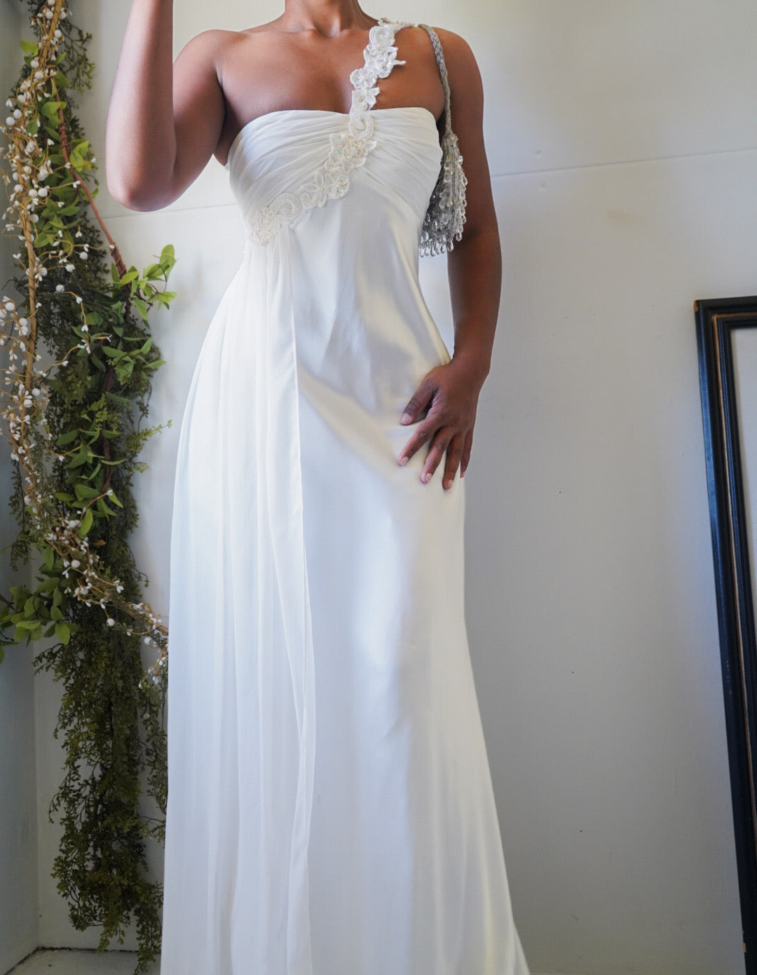 Vintage Y2K Satin Fairy Wedding Dress