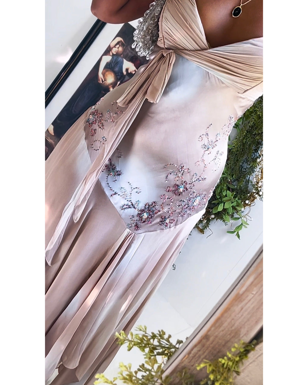 Rare Silk Beaded Fairy Dress