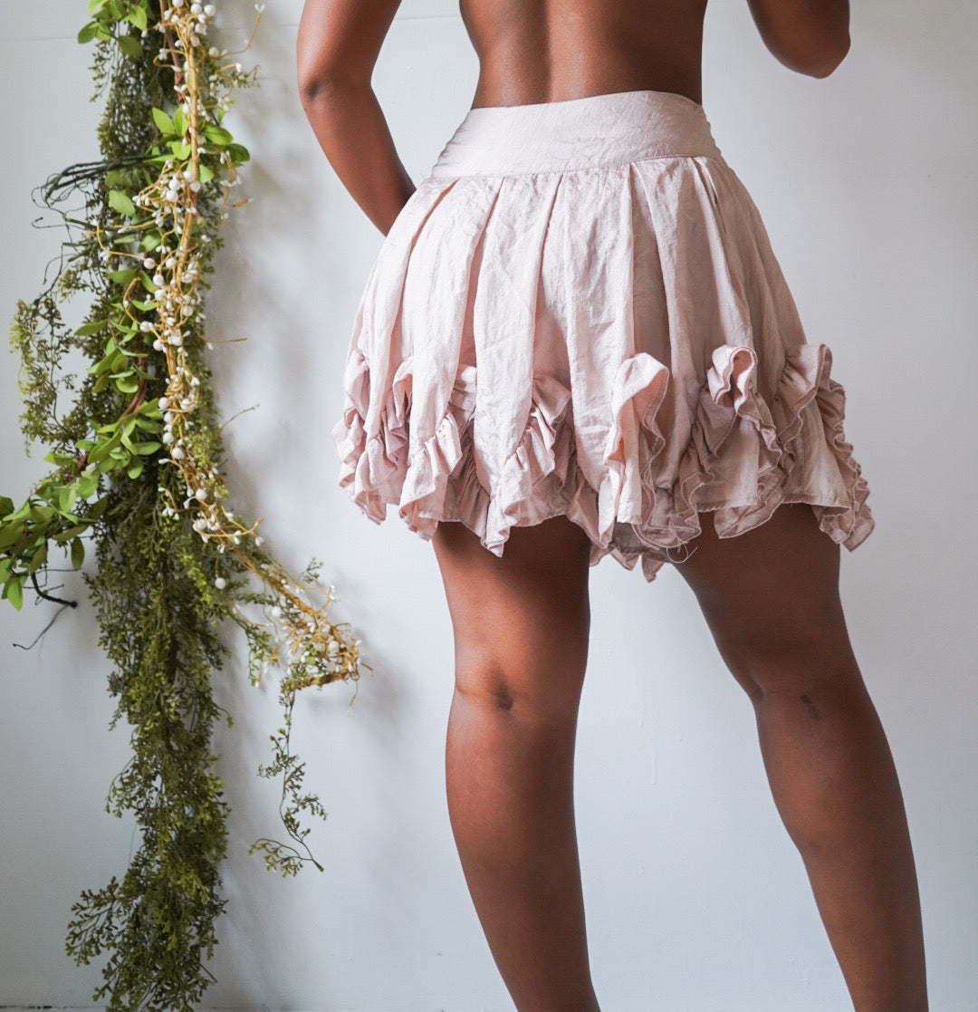 Light Blush Y2K Mini Skirt