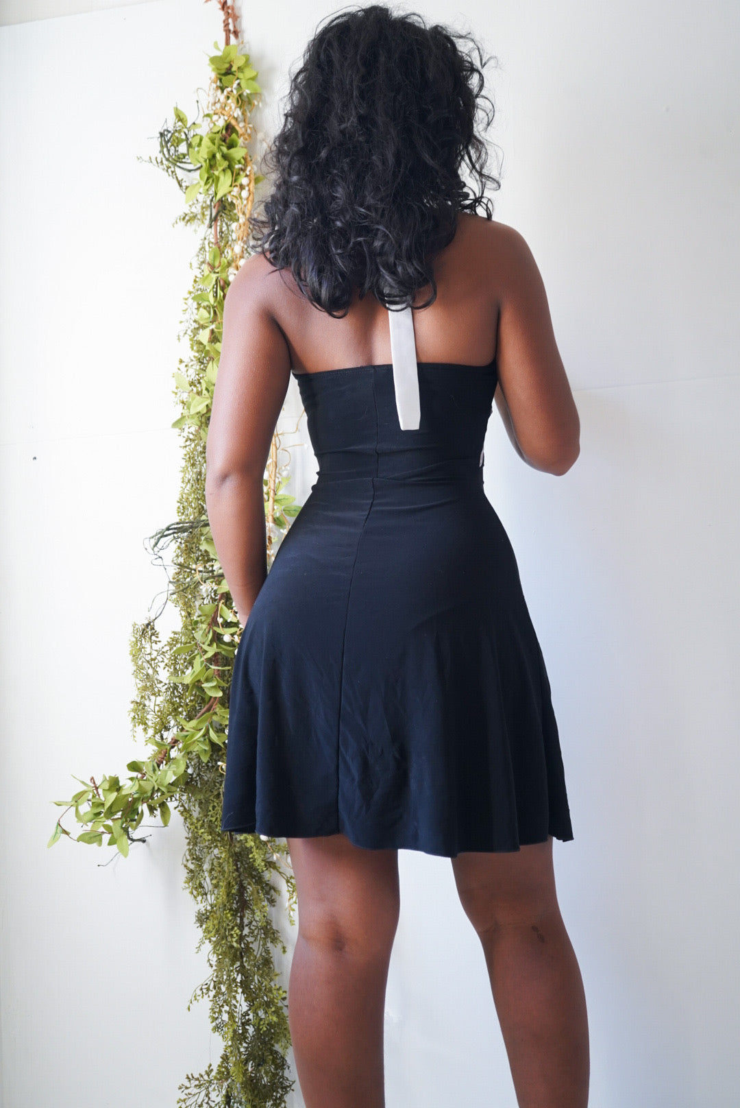 Y2K Little Black Halter Dress