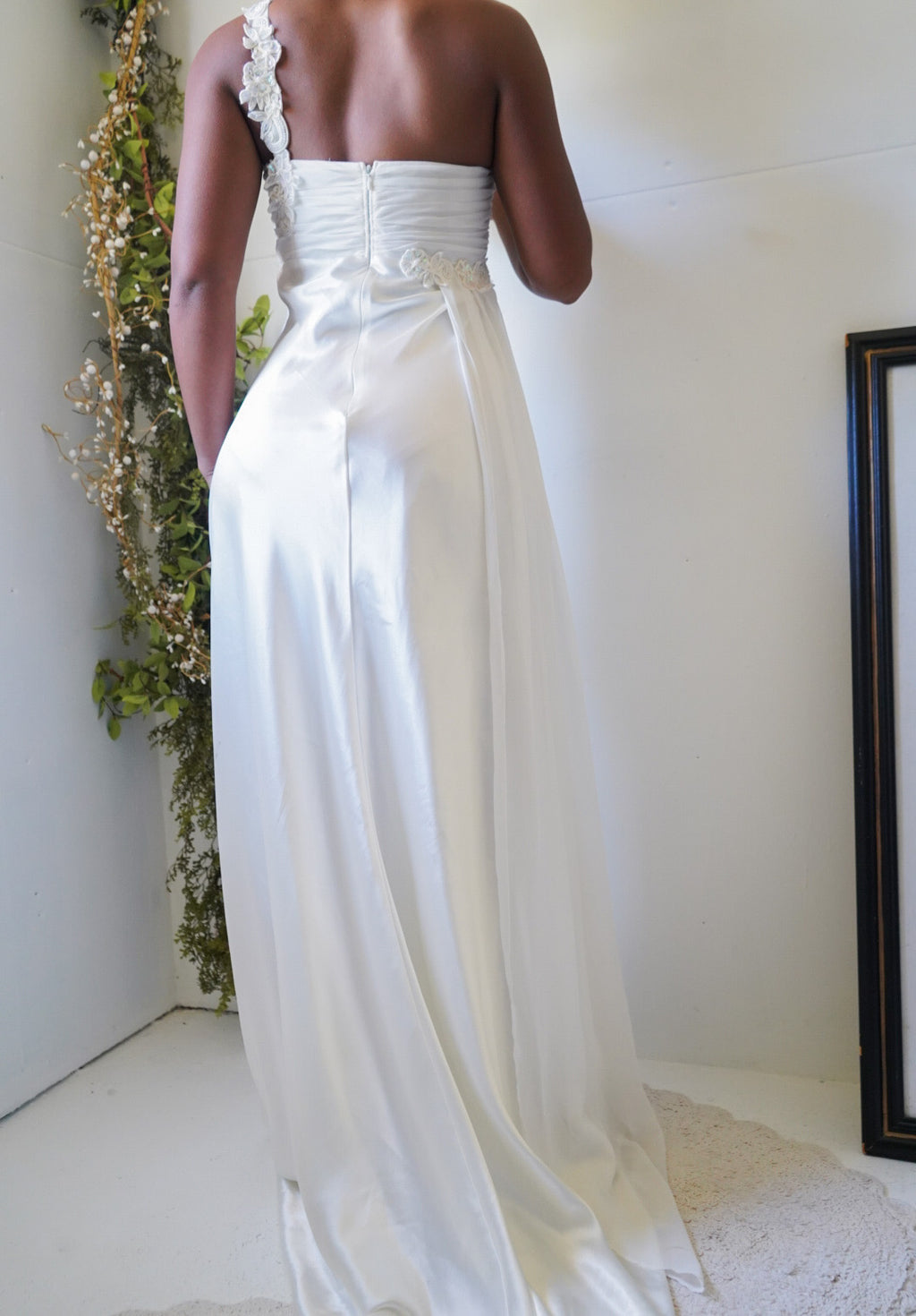 Vintage Y2K Satin Fairy Wedding Dress