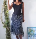 Y2K Monochrome Abstract Skirt