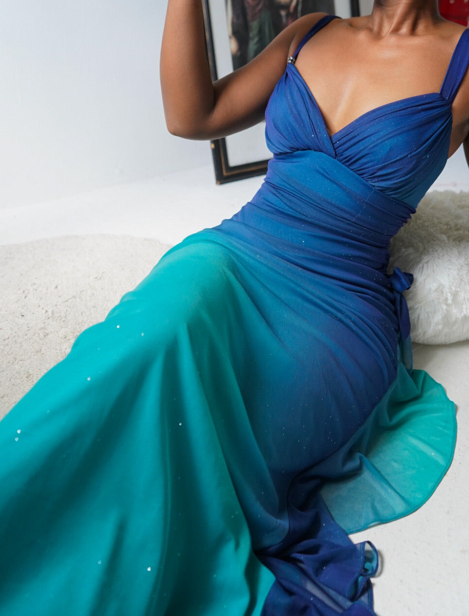 Y2K Gradient Sparkle Fairy Gown
