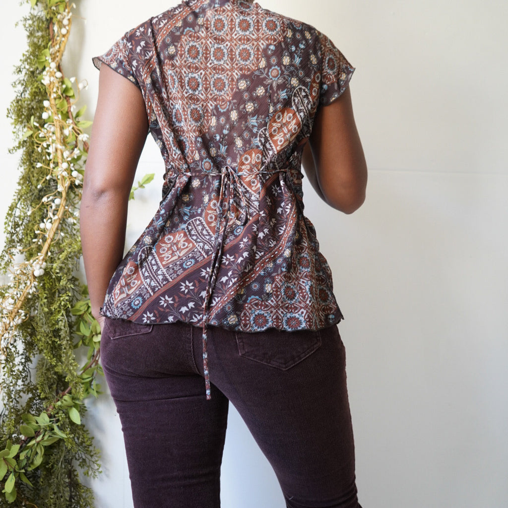 Tie Back Boho Top