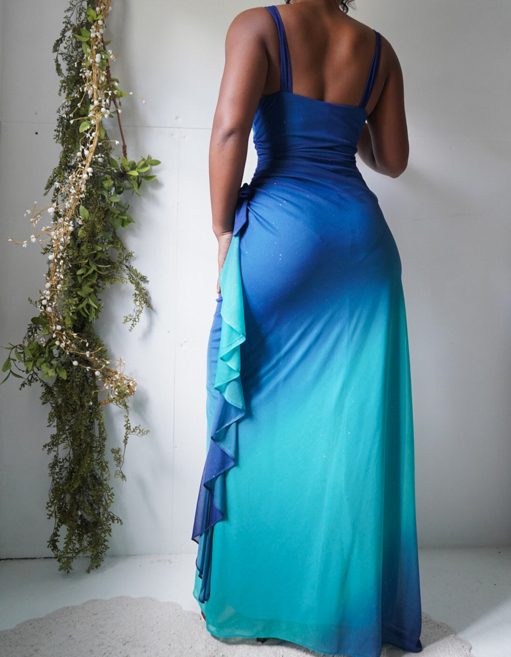 Y2K Gradient Sparkle Fairy Gown