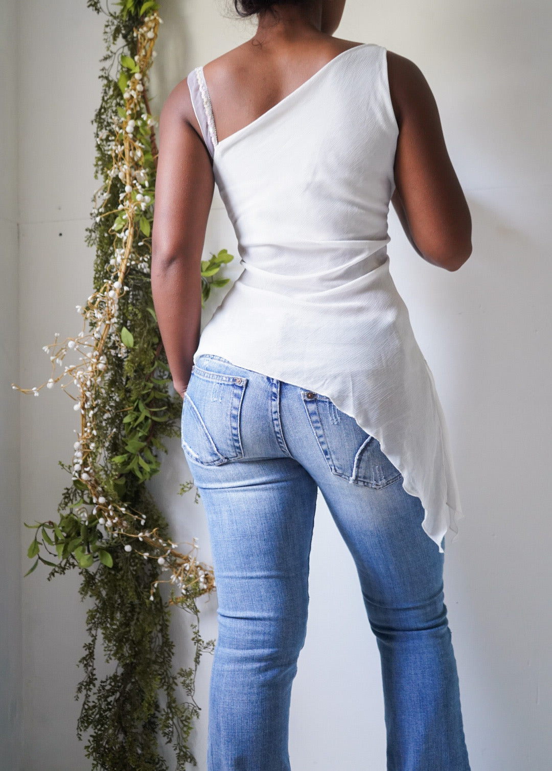 Rare Vintage Y2K Asymmetric Fairy Top