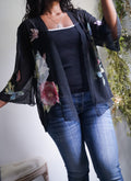 Y2K Silk Romantic Butterfly Garden Jacket