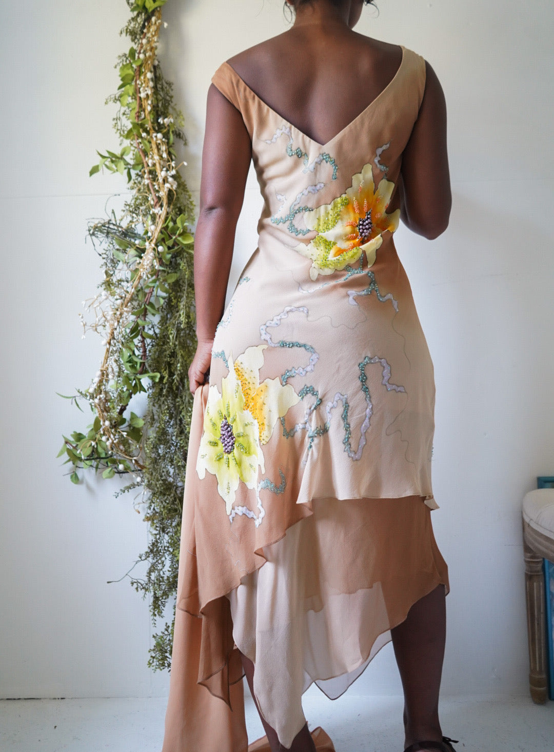 Rare Vintage Y2K Dress with Purse and Scarf