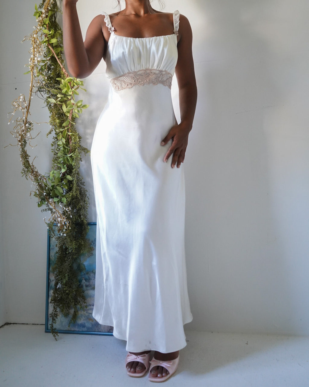 Vintage Satin Long Slip