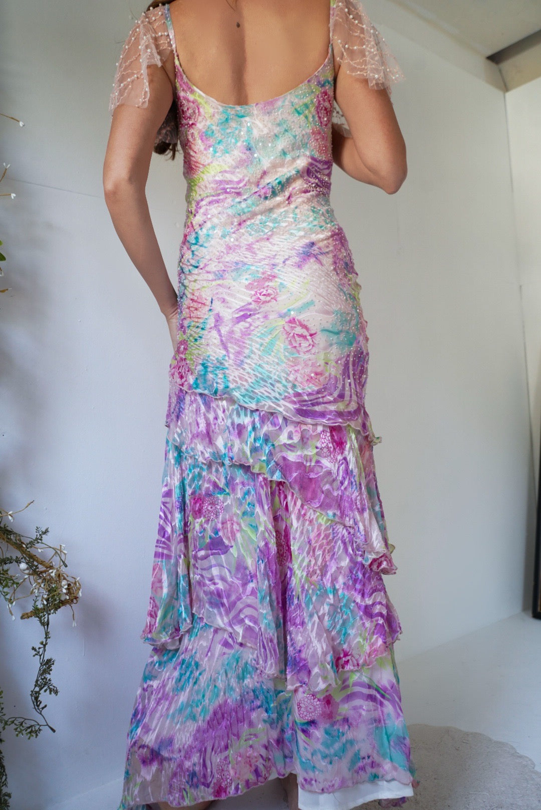 Rare Silk Beaded Fairy Gown